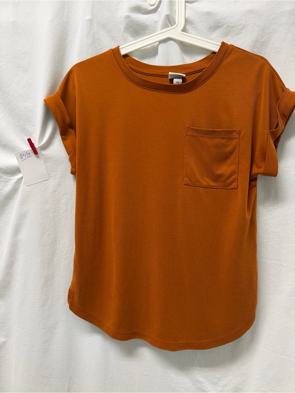Target Women's Short Sleeve Pocket Tee - Rust
